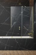 Раздвижная шторка для ванны Radaway Furo Brushed Gold PND II 130R (10109688-99-01R+10112644-01-01) Furo Раздвижные 