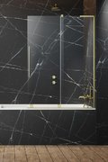Раздвижная шторка для ванны Radaway Furo SL Brushed Gold PND II 110R (10309588-99-01R+10112544-01-01) Radaway Furo SL Розсувні