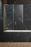 Раздвижная шторка для ванны Radaway Furo SL Brushed Gold PND II 110L (10309588-99-01L+10112544-01-01) Furo SL Раздвижные 