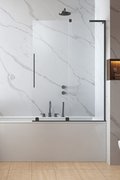 Раздвижная шторка для ванны Radaway Furo SL Brushed GunMetal PND II 110R (10309588-92-01R+10112544-01-01) Radaway Furo SL Розсувні
