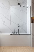 Раздвижная шторка для ванны Radaway Furo Brushed GunMetal PND II 100R (10109538-92-01R+10112494-01-01) Radaway Furo Розсувні
