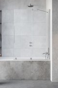 Раздвижная шторка для ванны Radaway Furo Brushed Nickel PND II 130R (10109688-91-01R+10112644-01-01) Furo Раздвижные 