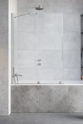 Раздвижная шторка для ванны Radaway Furo Brushed Nickel PND II 110L (10109588-91-01L+10112544-01-01) Furo Раздвижные 