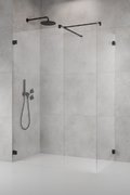 Душевая перегородка Radaway Essenza Pro Black Walk-in III 95x110 см (10103095-54-01+10103110-54-01+389000-54) walk-in Прозоре