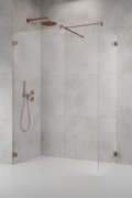 Душевая перегородка Radaway Essenza Pro Brushed Copper Walk-in III 95x130 см (10103095-93-01+10103130-93-01+389000-93) walk-in Прозрачное