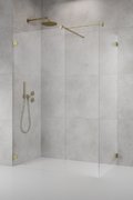 Душевая перегородка Radaway Essenza Pro Brushed Gold Walk-in III 110x150 см (10103110-99-01+10103150-99-01+389000-99) walk-in Прозрачное
