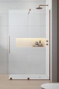Душевая перегородка Radaway Furo Brushed Copper Walk-in 100R (10106538-93-01R+10110494-01-01) walk-in Прозрачное