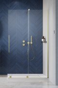 Душевая перегородка Radaway Furo Brushed Gold Walk-in 160R (10106838-99-01R+10110794-01-01) walk-in Прозрачное