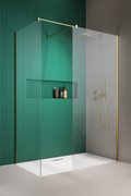 Душевая перегородка Radaway Modo New Gold III 100x90 см (389104-09-01+389094-09-01+389000-09) walk-in Прозрачное