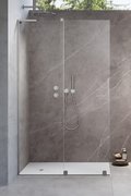 Душевая перегородка Radaway Furo SL Brushed Nickel Walk-in 120L (10306638-91-01L+10110594-01-01) walk-in Прозрачное