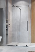 Душевая кабина Radaway Furo Brushed GunMetal KDJ 150Lx110 (10104772-92-01L+10110730-01-01+10113110-01-01) Прямоугольные Прозрачное