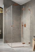 Душевая кабина Radaway Essenza Pro Brushed Copper KDD 80Lx90R (10096080-93-01L+10096090-93-01R) Прямоугольные Прозрачное