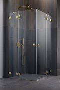 Душевая кабина Radaway Essenza Pro Brushed Gold KDD 100Lx80R (10096100-99-01L+10096080-99-01R) Прямоугольные Прозрачное