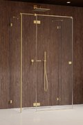 Душова кабіна Radaway Essenza Pro Brushed Gold KDJ+S 100Lx90 Прямокутні Прозоре