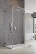 Душова кабіна Radaway Essenza Pro Brushed Nickel KDJ+S 110Lx100 Прямокутні Прозоре