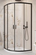 Душевая кабина Radaway Alienta Black A 80Lx80R (10228080-54-01) Радиусные симметричные Прозрачное