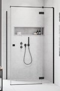 Душевая кабина Radaway Essenza Black KDJ 100Rx80 (1385040-54-01R+1384051-01-01) Прямоугольные Прозрачное