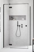 Душевая кабина Radaway Essenza Black KDJ 120Lx100 (1385042-54-01L+1384052-01-01) Прямокутні Прозоре
