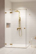 Душевая кабина Radaway Essenza Pro Brushed Gold KDJ 90Lx110 (10097090-99-01L+10098110-01-01) Прямоугольные Прозрачное