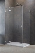 Душевая кабина Radaway Essenza Pro Brushed Nickel KDJ 90Lx70 (10097090-91-01L+10098070-01-01) Прямокутні Прозоре
