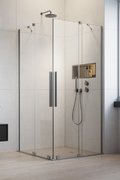 Душевая кабина Radaway Furo Brushed Nickel KDD 100Lx110R (10105100-91-01L+10105110-91-01R) Прямокутні Прозоре