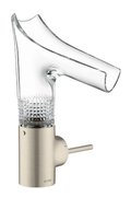 Смеситель для раковины Axor Starck V diamond cut, Brushed Nickel (12122820) Для раковины Никель