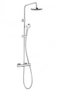 Термостатична душова стійка Kludi Logo DUAL SHOWER SYSTEM (680940500) Душові стійки Хром