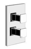 Смеситель Gessi Ispa (41126-031) Для ванны, Для душа Хром