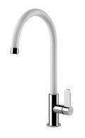 Змішувач для кухні Gessi Kitchen HELIUM, матовий білий / хром(60075-379) Для кухні Хром-білий