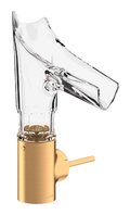 Смеситель для раковины Axor Starck V bevel cut, Brushed Gold Optic (12123250) Для раковины Золото