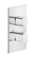 Термостатический смеситель на 2 потребителя Gessi Rilievo (59134-031) Для ванны, Для душа Хром