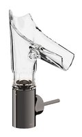 Смеситель для раковины Axor Starck V bevel cut, Polished Black Chrome (12123330) Для раковины Черный