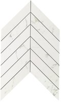 Плитка Atlas Concorde Marvel Stone Carrara Pure Chevron Wall 30,5 * 25 (9SCA) Atlas Concorde Для кухні, Для громадських приміщень, Для житлових приміщень, Для ванної