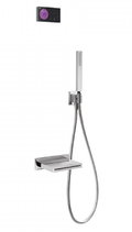 Электронный душевой комплект для ванны скрытого монтажа Tres SHOWER TECHNOLOGY (09288553) Душевые комплекты (системы) Хром