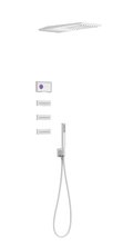 Электронный душевой комплект скрытого монтажа Tres SHOWER TECHNOLOGY, белый матовый (09286314BM) Душевые комплекты (системы) Белый матовый