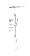 Электронный душевой комплект скрытого монтажа Tres SHOWER TECHNOLOGY, белый матовый (09286407BM) Душевые комплекты (системы) Белый матовый