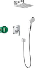 Термостатична Душова система Hansgrohe Crometta E, хром (27957000) Душові стійки Хром