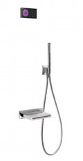 Электронный душевой комплект для ванны скрытого монтажа Tres SHOWER TECHNOLOGY (09288556) Душевые комплекты (системы) Хром