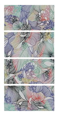Плитка ABK Wide&Style Sixties Light Comp.4 PZ Digit 120*240 (0002011) ABK Для кухни, Для общественных помещений, Для жилых помещений, Для ванной