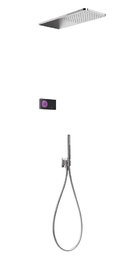 Електронний душовий комплект прихованого монтажу Tres Study Exclusive SHOWER TECHNOLOGY (09288554) Душові комплекти (системи) Хром