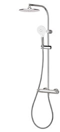Термостатическая душевая система GRB Premier 3F Snow TL (50425500TL) Душевые стойки Хром