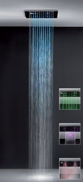 Многофункциональная душевая система Gessi Colour (32855+32927) Верхние души Хром
