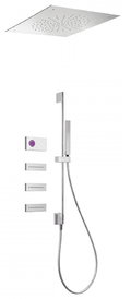Электронный душевой комплект скрытого монтажа Tres SHOWER TECHNOLOGY (09286311) Душевые комплекты (системы) Хром