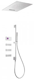Электронный душевой комплект скрытого монтажа Tres SHOWER TECHNOLOGY (09286403) Душевые комплекты (системы) Хром