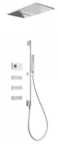 Электронный душевой комплект скрытого монтажа Tres SHOWER TECHNOLOGY (09286407) Душевые комплекты (системы) Хром