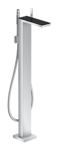 Підлоговий змішувач для ванни Axor MyEdition, Chrome / Black Glass (47440600) Для ванни Хром