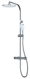Термостатична Душова система GRB Time Female Metallic Slim TL (47432470TLMT) Душові стійки Хром