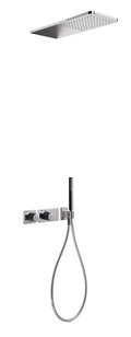 Термостатический душевой комплект скрытого монтажа Tres Loft colors BLOCK SYSTEM (20735202NE) Душевые комплекты (системы) Черный-хром