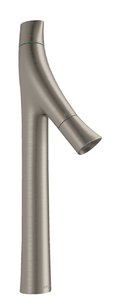 Смеситель для раковины Axor Starck Organic 240 мм, Stainless Steel Optic (12013800) Для раковины Нерж. сталь