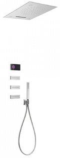 Электронный душевой комплект скрытого монтажа Tres SHOWER TECHNOLOGY (09288402) Душевые комплекты (системы) Хром